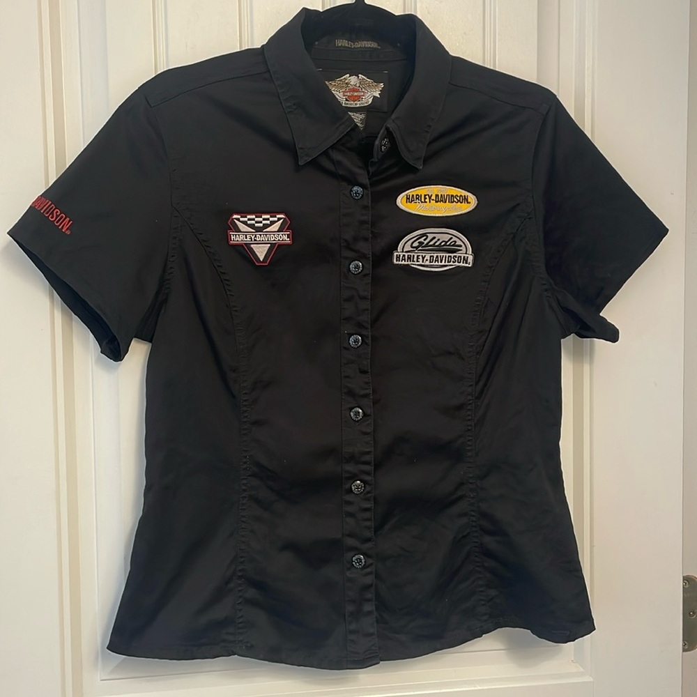 Harley Davidson short sleeve button down